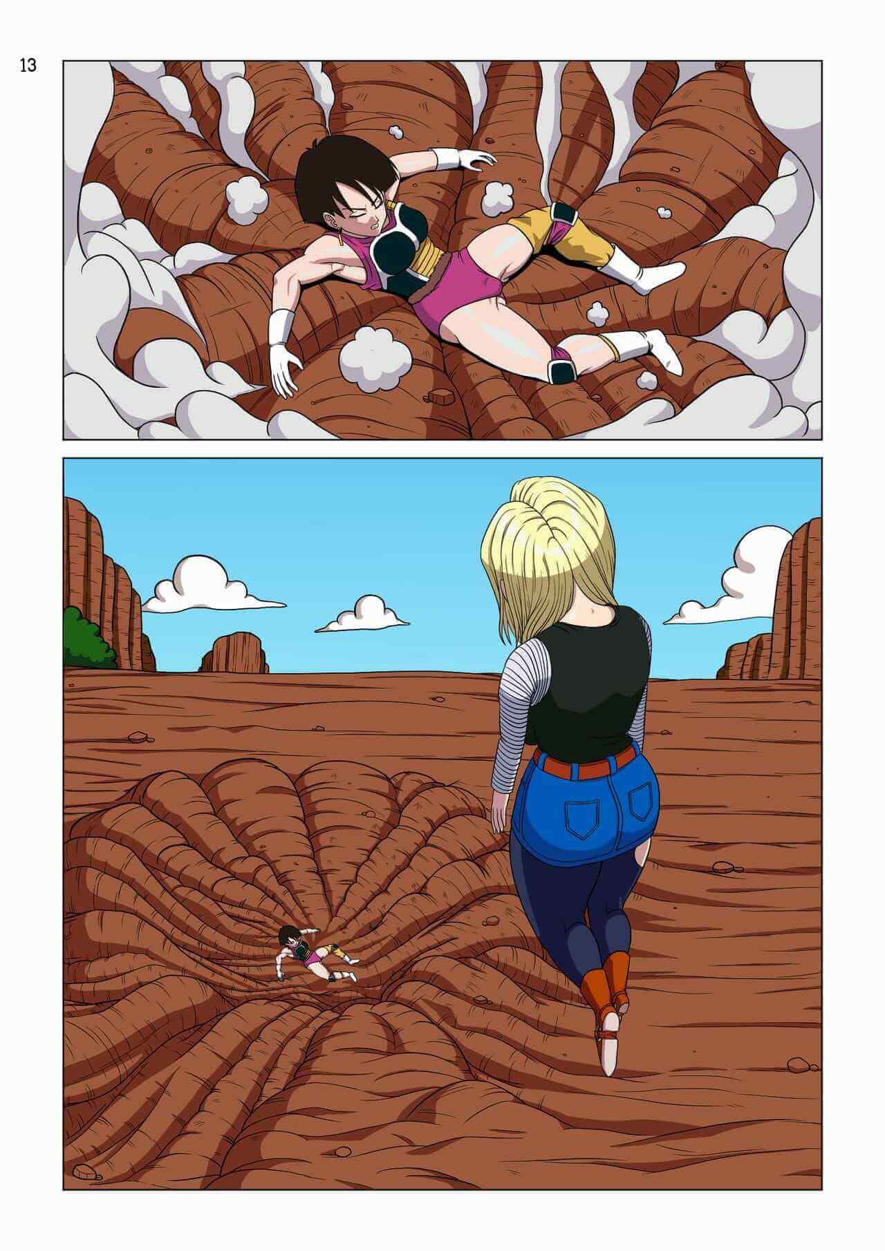 การปะทะเสียว หมายเลข 18 Vs เบบี้ Android 18 vs Baby-13