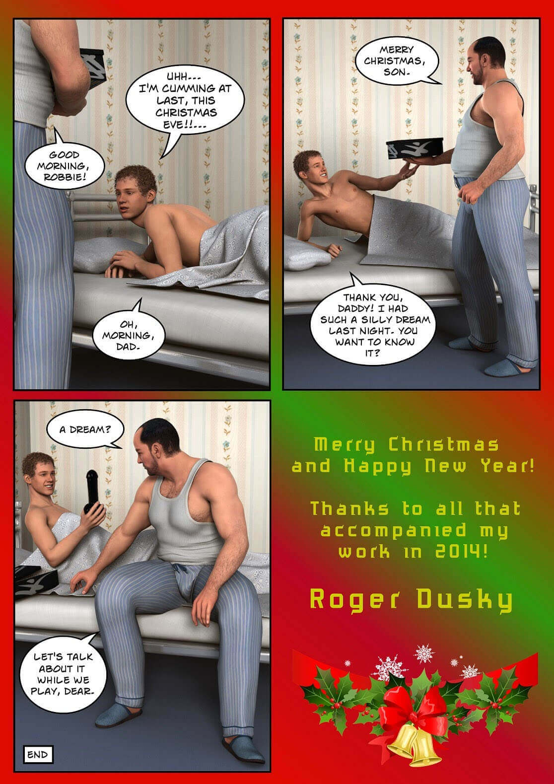 ซานตาคลอส พาหลั่งน้ำ ในวันคริสต์มาส [Roger Dusky] Santa Claus Will Cum For Christmas-14