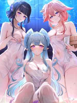 ปาร์ตี้ในโรงอาบน้ำอินาสึมะ Inazuma Steamy Evening Bathhouse Party02 (1)