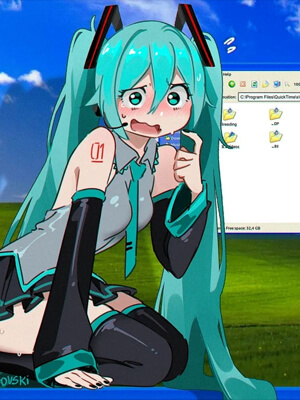มิกุบนหน้าจอ-My-Miku