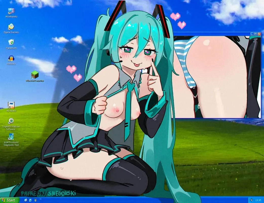 มิกุบนหน้าจอ My Miku2 มิกุบนหน้าจอ My Miku2