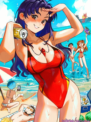 เที่ยวทะเลกับมิซาโตะ-Misato's-summer-duty-(Neon-Genesis-Evangelion)